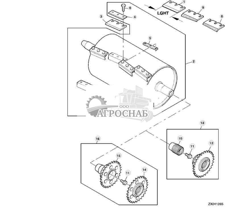 Режущая головка с покрытыми фиксаторами ножей 